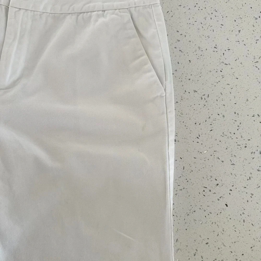Lauren Ralph Lauren White Cotton Bermuda Shorts Womens Size 8 Preppy Summer - Picture 5 of 8